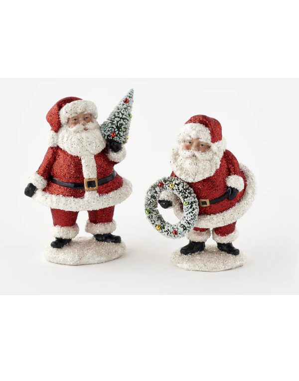 Red Glitter Santa
