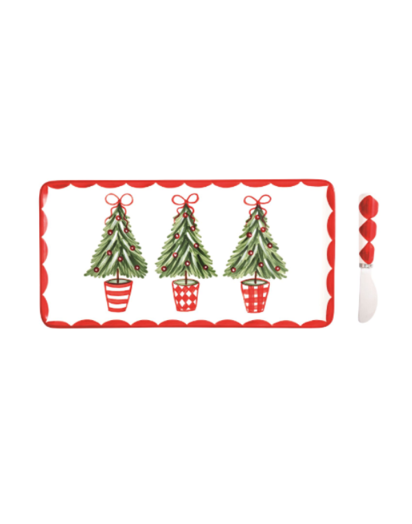 Tree Topiary Tray Set