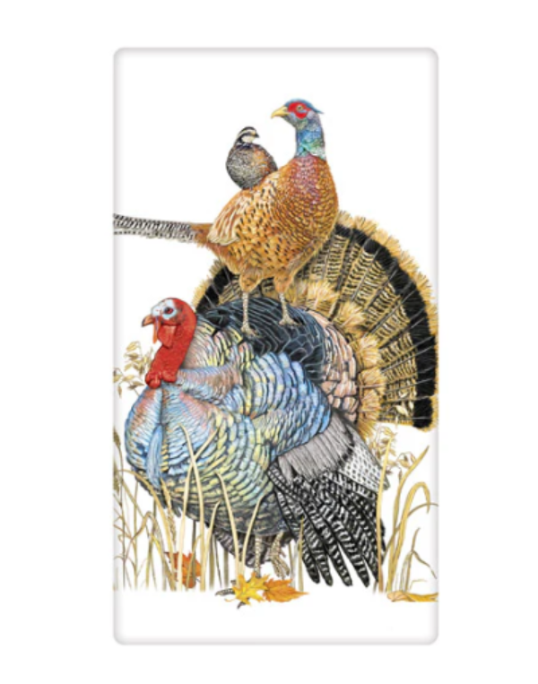 Stacked Turkey Bird Hand Towel