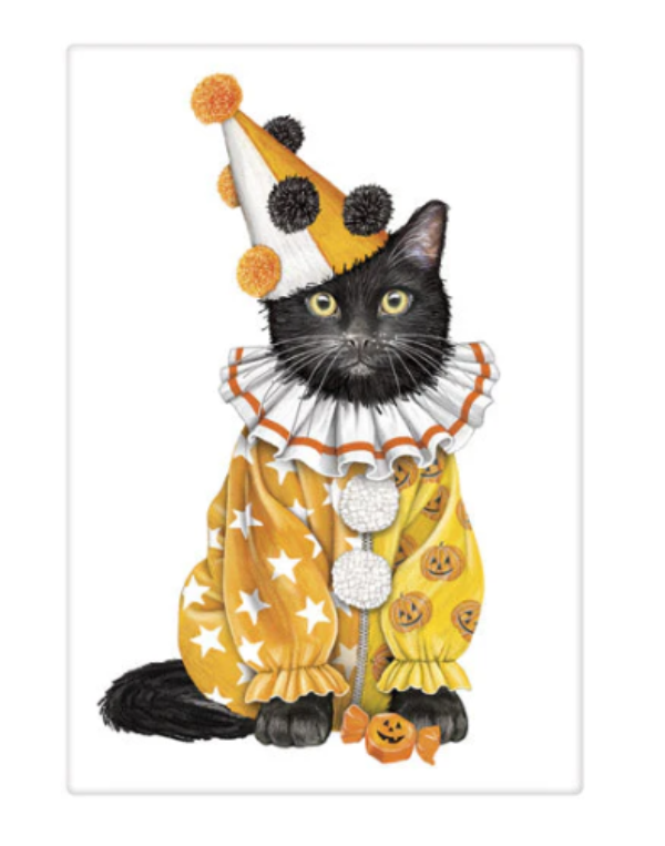 Clown Cat Bagged Towel