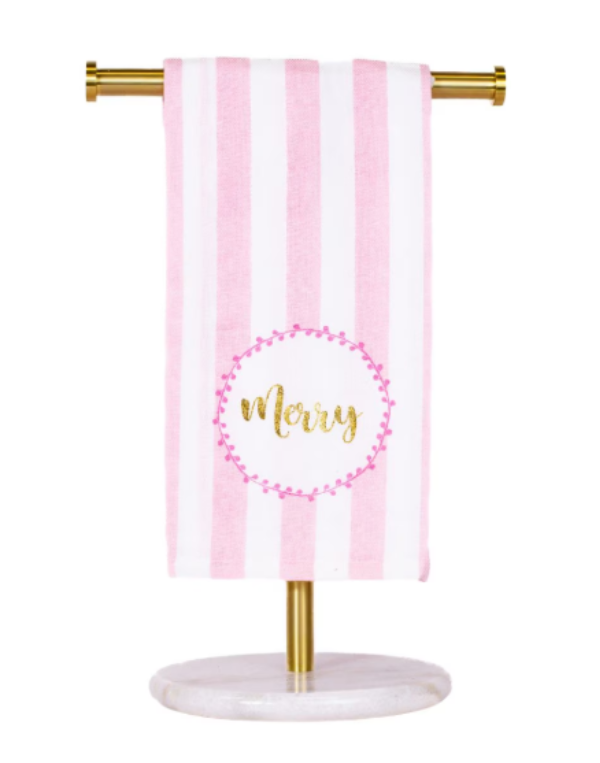 Merry Script Hand Towel