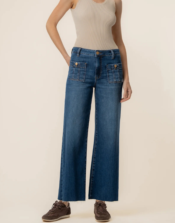 Meg Front Patch Jeans