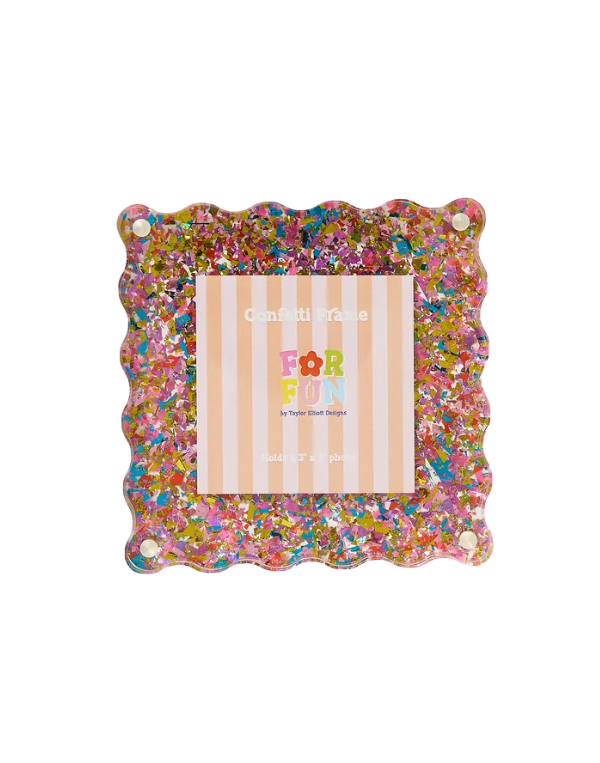 Happy Confetti Frame- Small