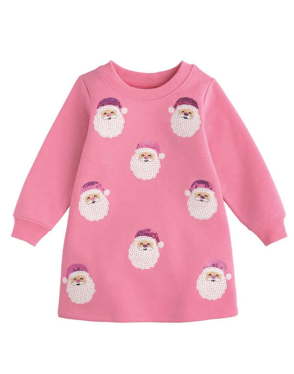 Sparkle Santa Sweatshirt Dress