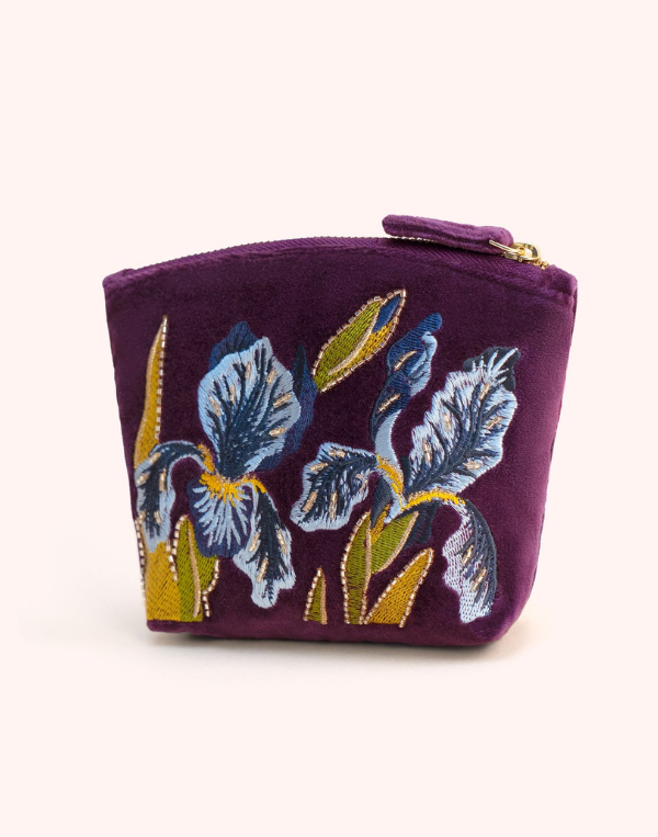 Iris Velvet Mini Pouch