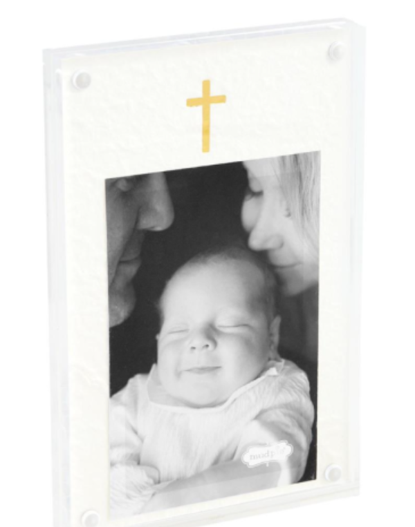 Mud Pie Cross Acrylic Frame