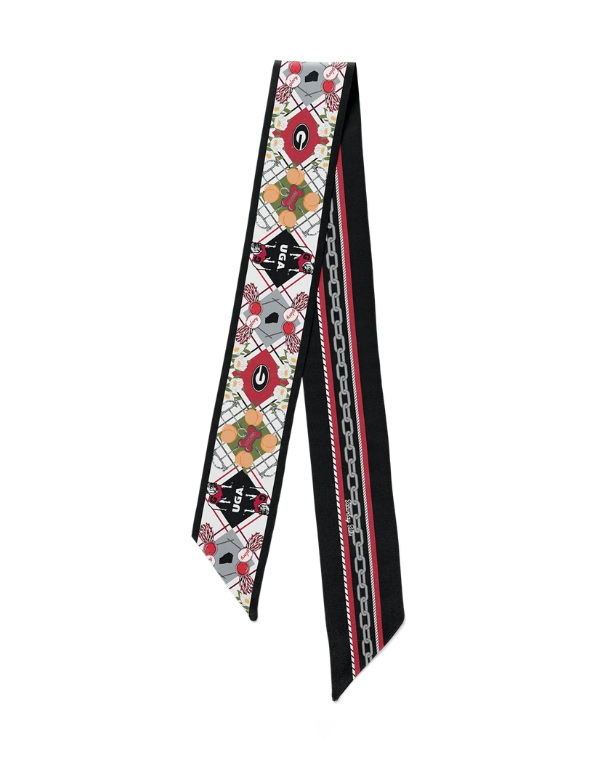 Saturday Silks Georgia All-Star Skinny Scarf