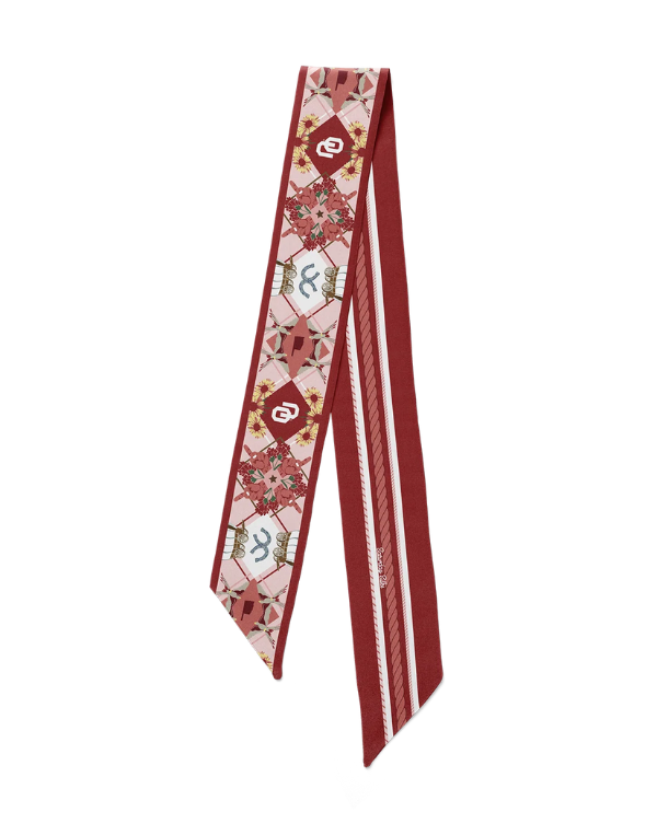 Saturday Silks Oklahoma All-Star Skinny Scarf