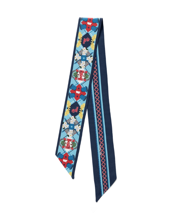 Saturday Silks Ole Miss All-Star Skinny Scarf