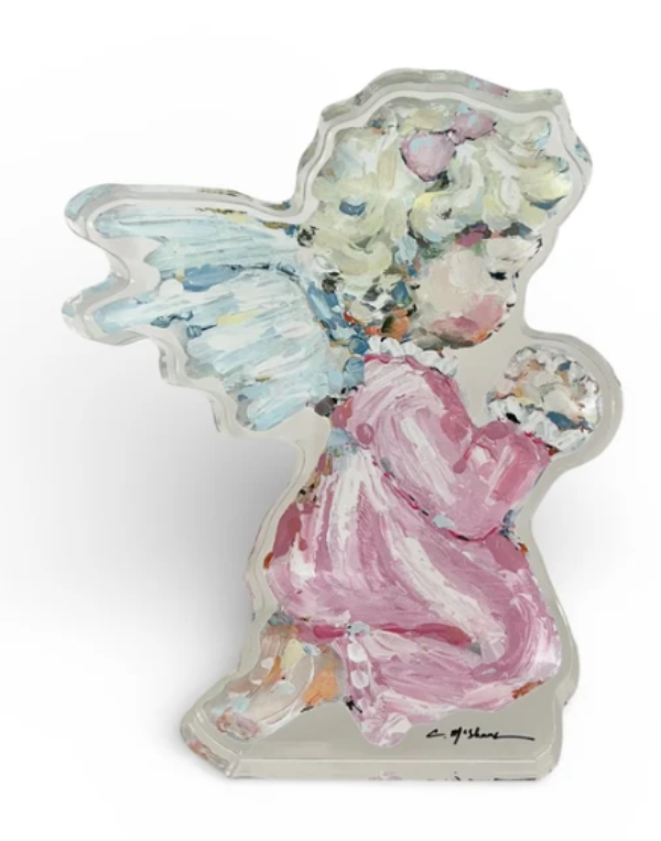 Tiny Wings I Angel Acrylic Cutout-Small Pink