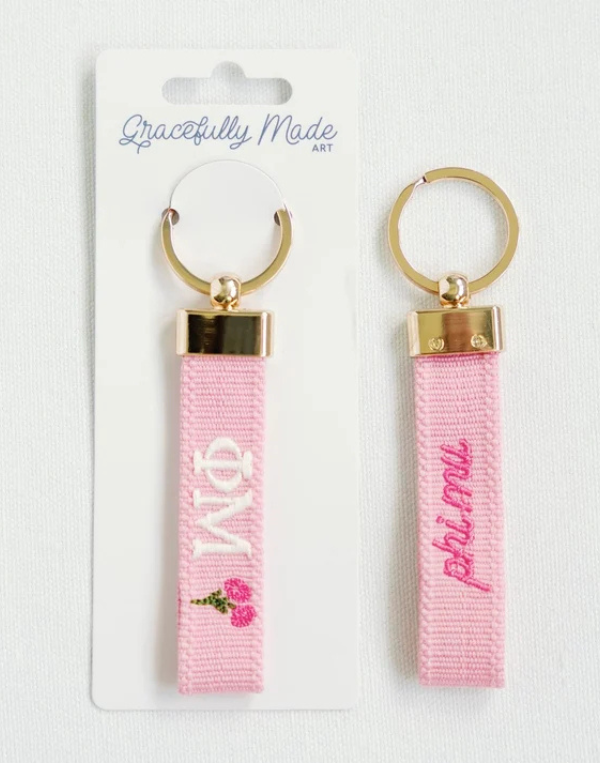 Phi Mu Keychain
