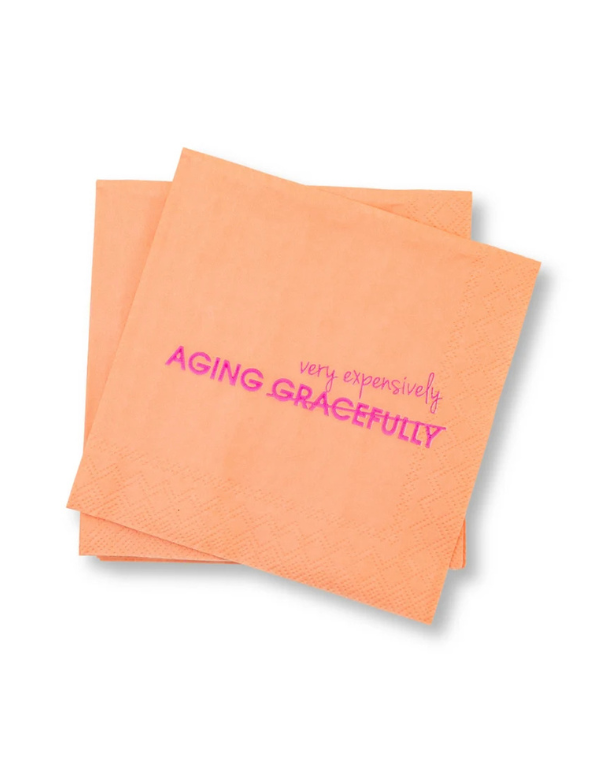 Aging Expensively Cocktail Napkins