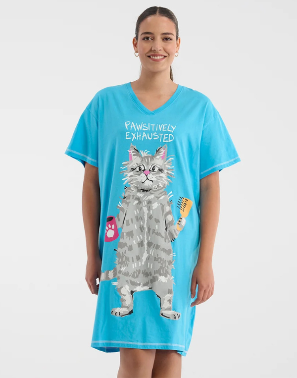 Pawsitively Exhausted Sleepshirt