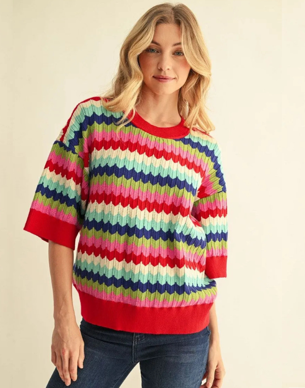 Wave Rainbow Sweater