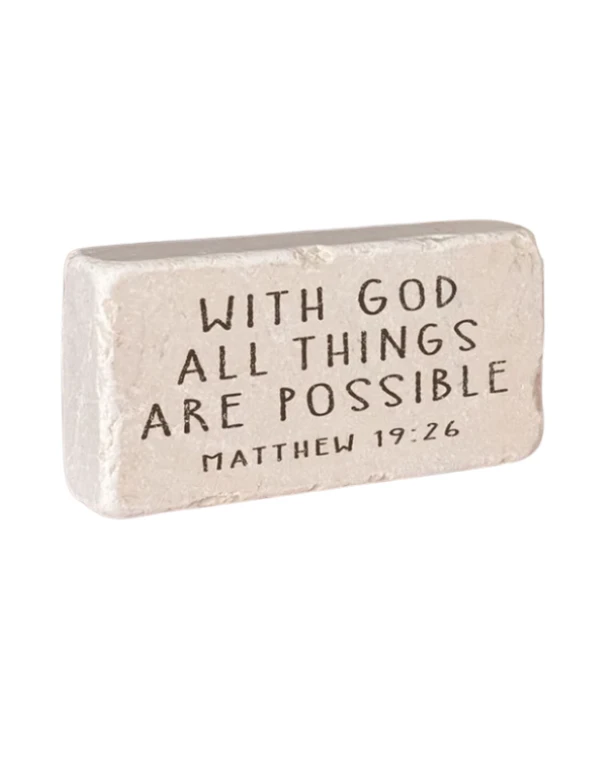 Stone Block--Matthew 19:26