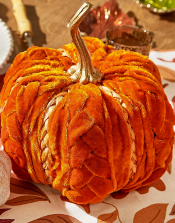 Orange Small Braided Pumpkin
