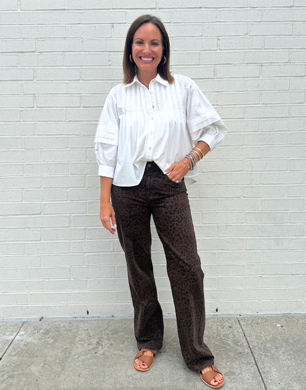 Kennedy Animal Print Jean