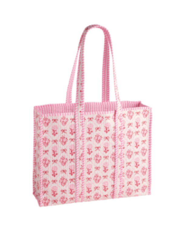 Bow Bloom Tote Bag