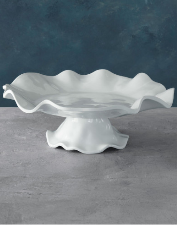 Beatriz Ball White Vida Havana Pedestal Cake Plate