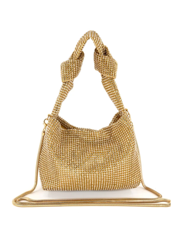 Knot Evening Bag-Gold