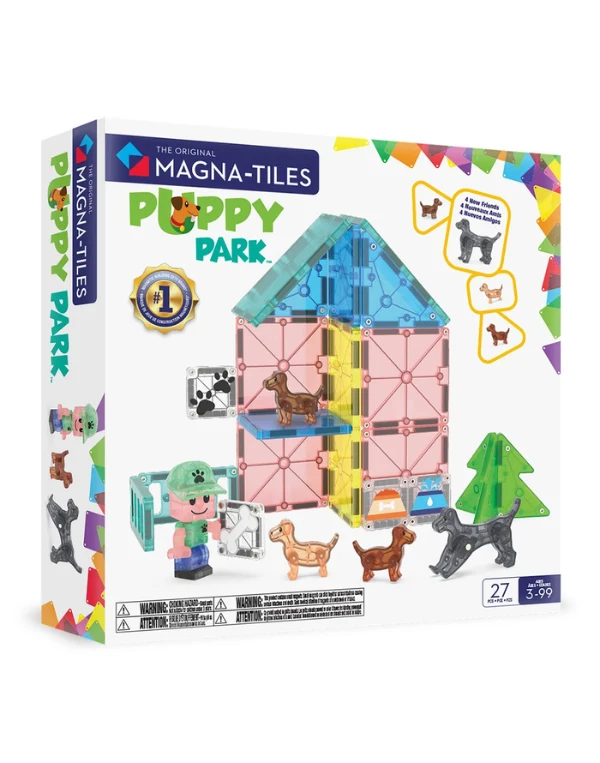 Magna-Tiles 27 Piece Puppy Park Set