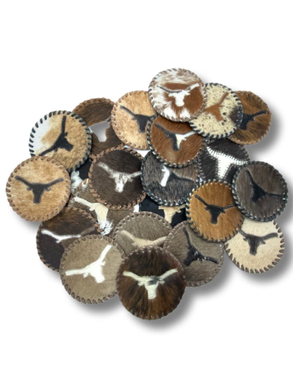 Round Longhorn Coaster