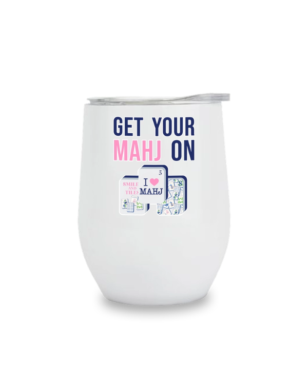 Mahjong Wine Tumbler