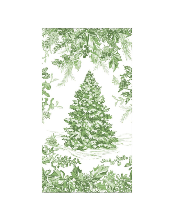 Christmas Tree Toile Guest Napkins