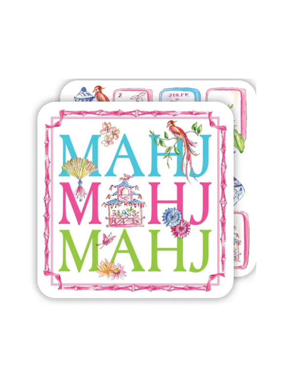 Mahj Mahj Mahj Paper Coasters