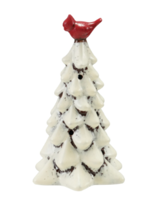 LED Ceramic Tree with Cardinal
