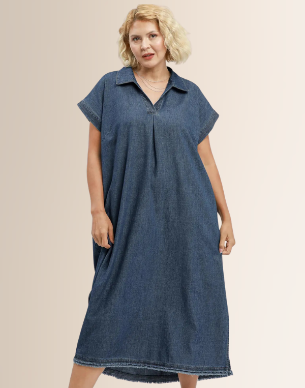 Roxie Denim Dress- Extended Sizes