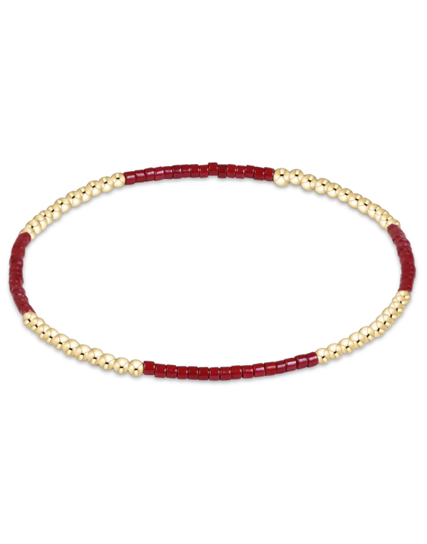eNewton Gameday Hope Blissful Bracelet-Maroon