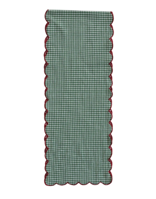 Gingham Two-Sided Table Runner