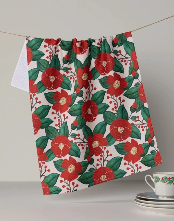 Christmas House Tea Towel