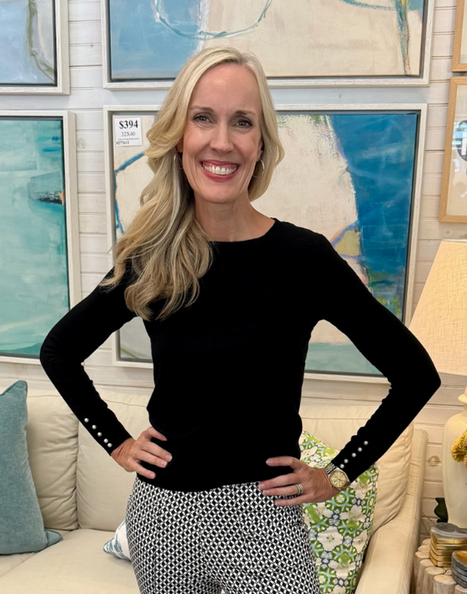 Black Knitted Sweater with Pearl Detail Black Knitted Sweater with Pearl Detail