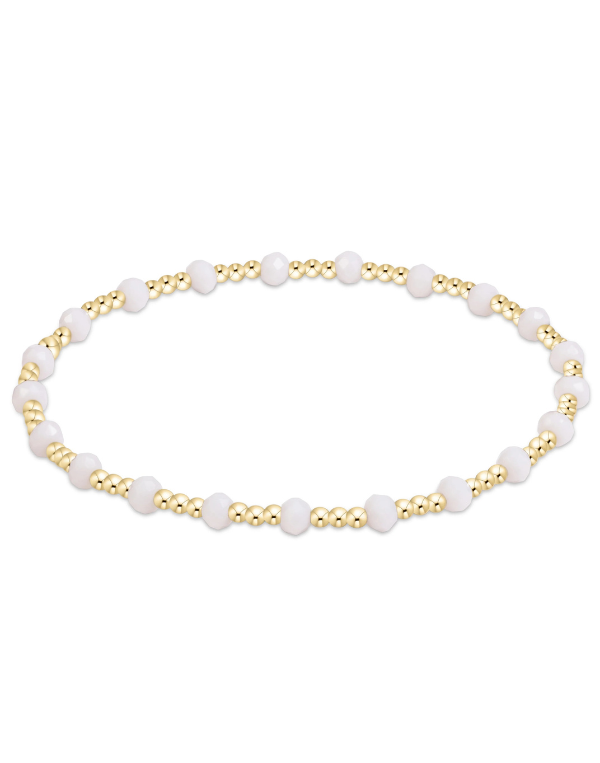 eNewton Gameday Flirty Sincerity Bracelet- White
