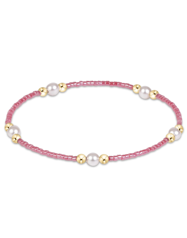 eNewton Hope Purpose Pearl Bracelet- Pink Champagne