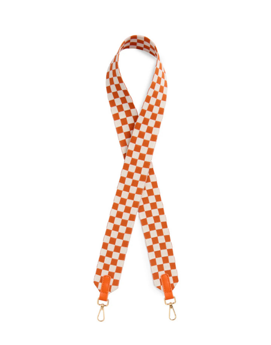 Checkered Game Day Strap - Orange Checkered Game Day Strap - Orange