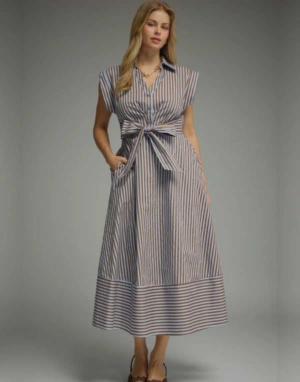 Whitney Striped Dress