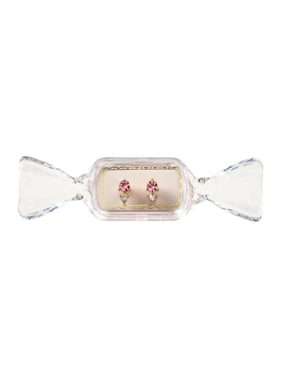 Candy Dish Earrings-Rhinestone Stud