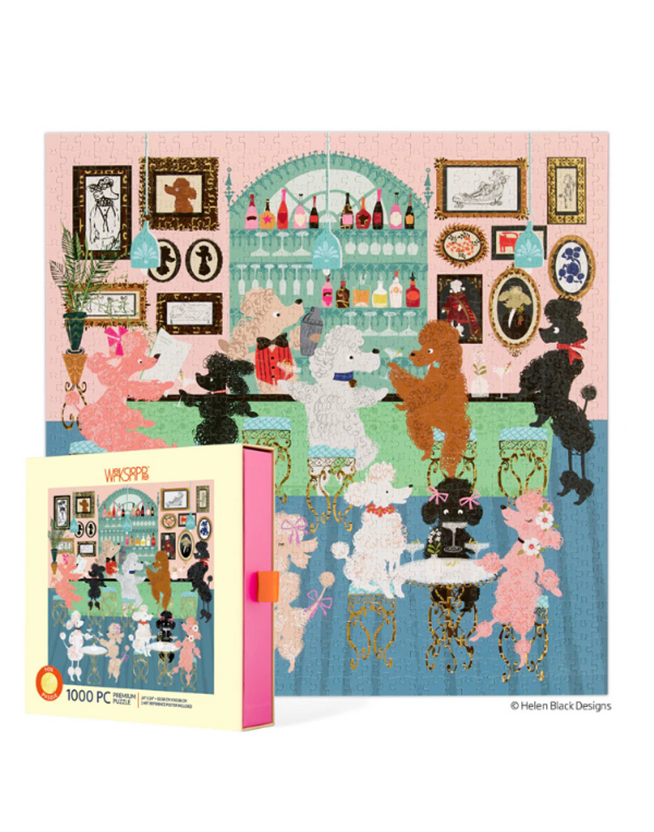 Poodle Martini Lounge 1000 Piece Puzzle Poodle Martini Lounge 1000 Piece Puzzle