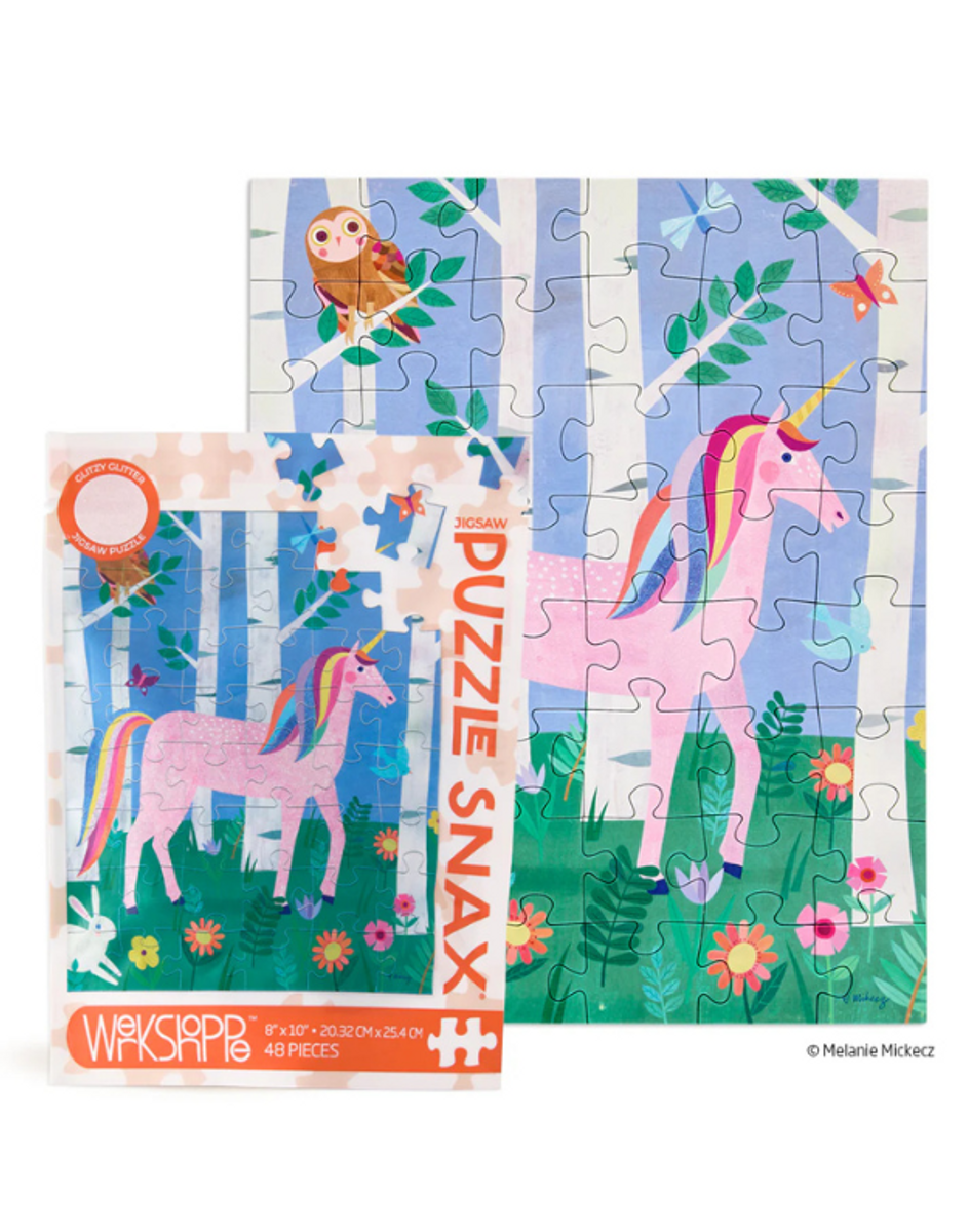 Unicorn Forest 48 Piece Snax Puzzle Unicorn Forest 48 Piece Snax Puzzle
