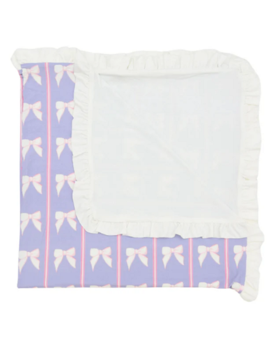 Purple Bow Large Blanket Purple Bow Large Blanket