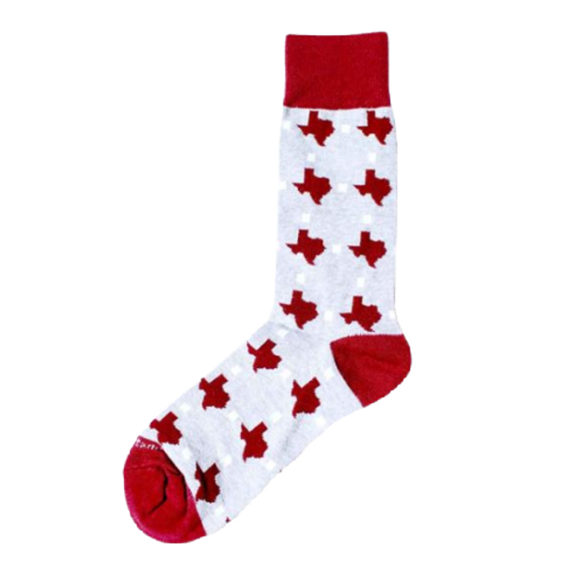 Men's Texas Pride Socks--Maroon Men's Texas Pride Socks--Maroon