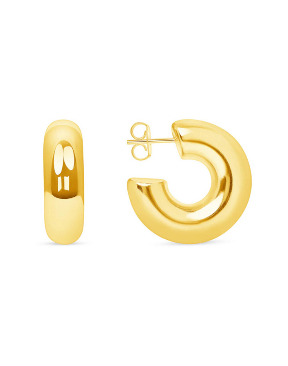 leMel Small Tube Hoop Earrings leMel Small Tube Hoop Earrings