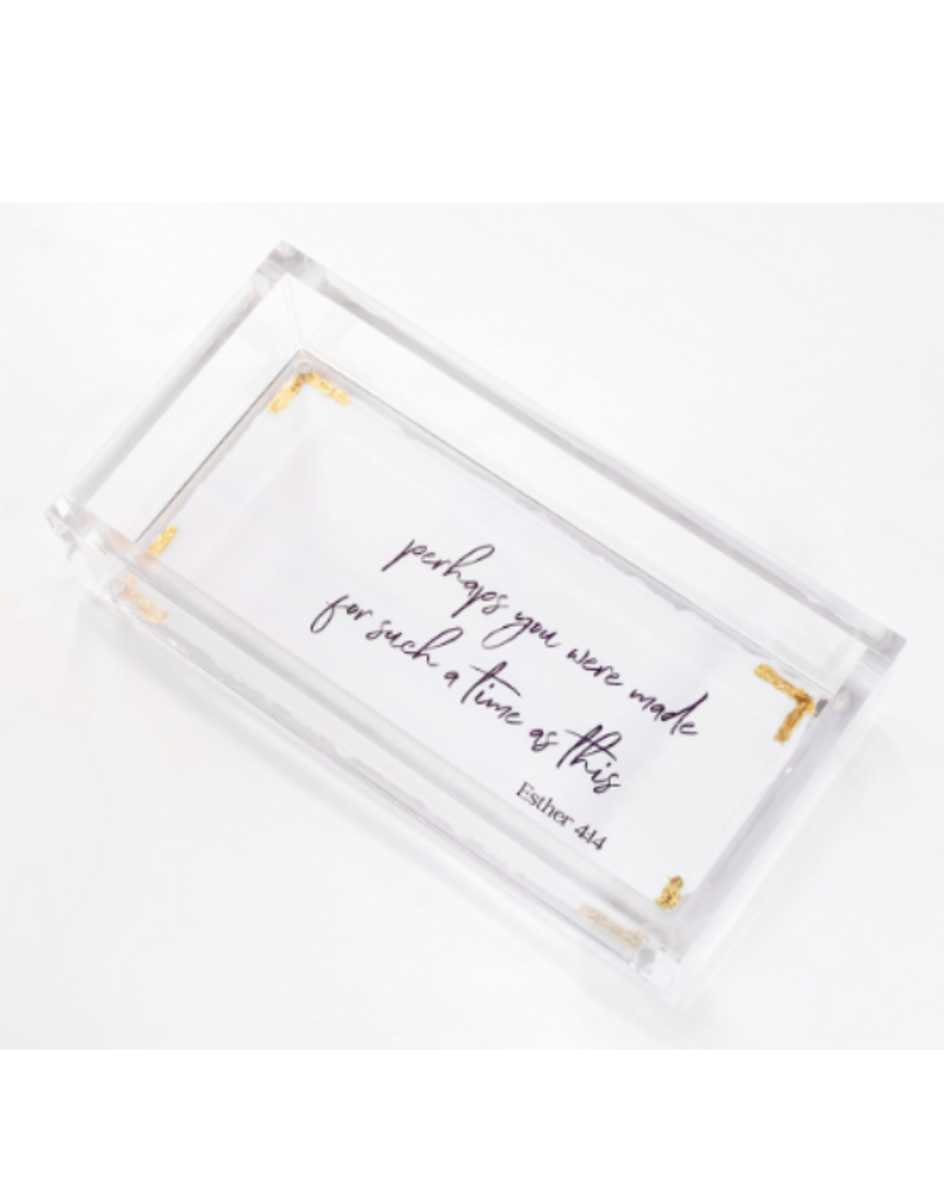 Eva Belle Vanity Tray---Esther 4:14 Eva Belle Vanity Tray---Esther 4:14