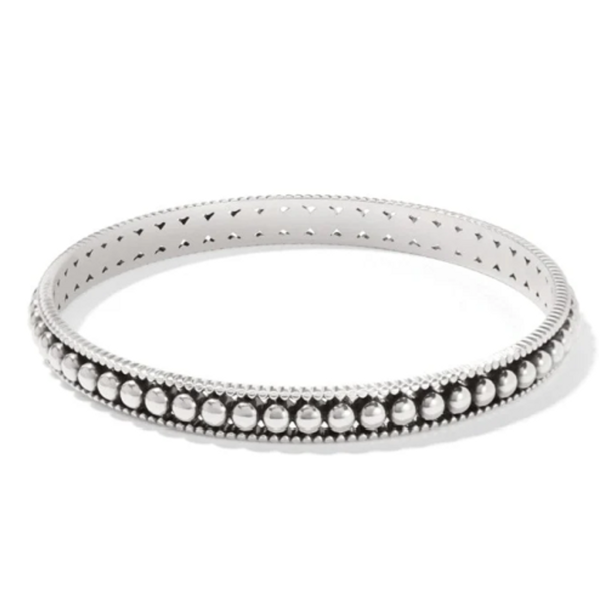 Brighton Pretty Tough Pierced Slim Bang Silver Bracelet Brighton Pretty Tough Pierced Slim Bang Silver Bracelet