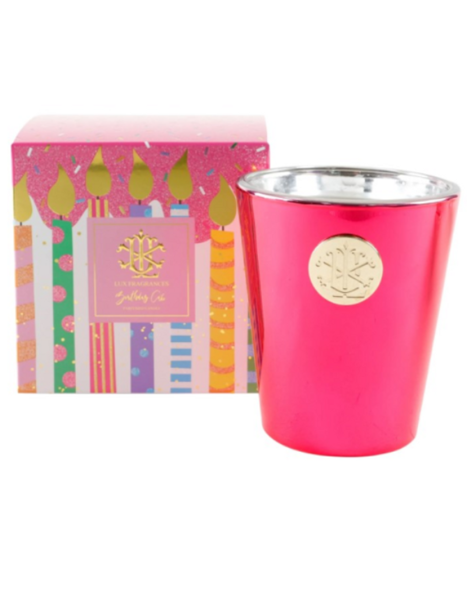 Lux Birthday Cake Box Candle Lux Birthday Cake Box Candle