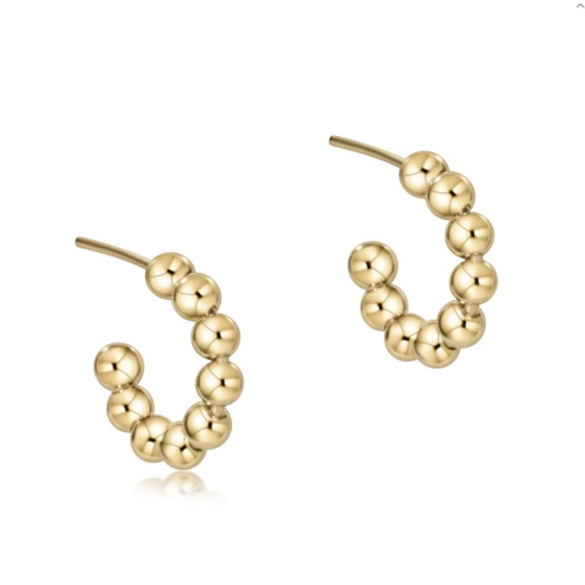 Enewton Beaded Classic 1" Post Hoop Earrings Enewton Beaded Classic 1" Post Hoop Earrings