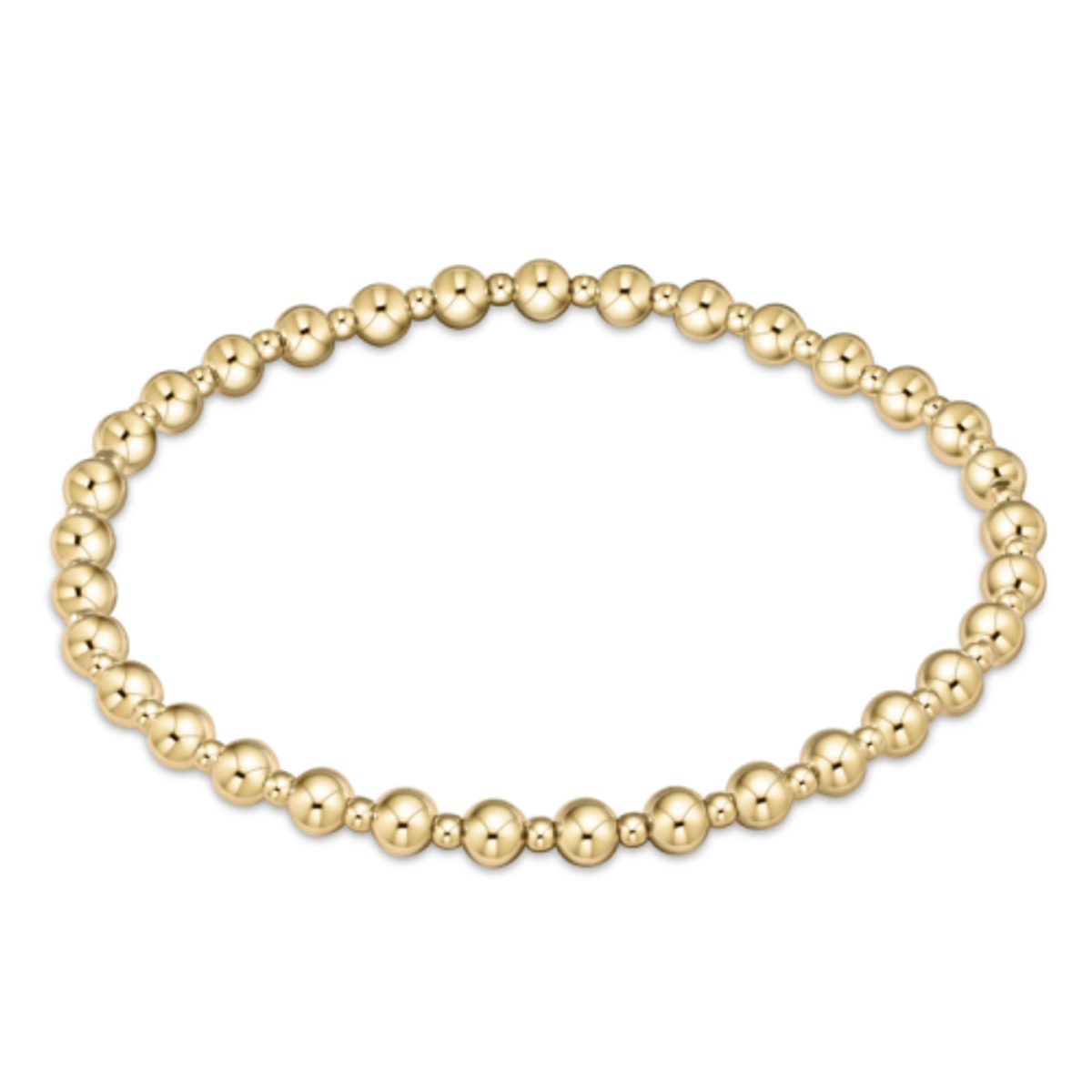 Enewton Classic Grateful Pattern Bead Bracelet 4mm Gold Enewton Classic Grateful Pattern Bead Bracelet 4mm Gold